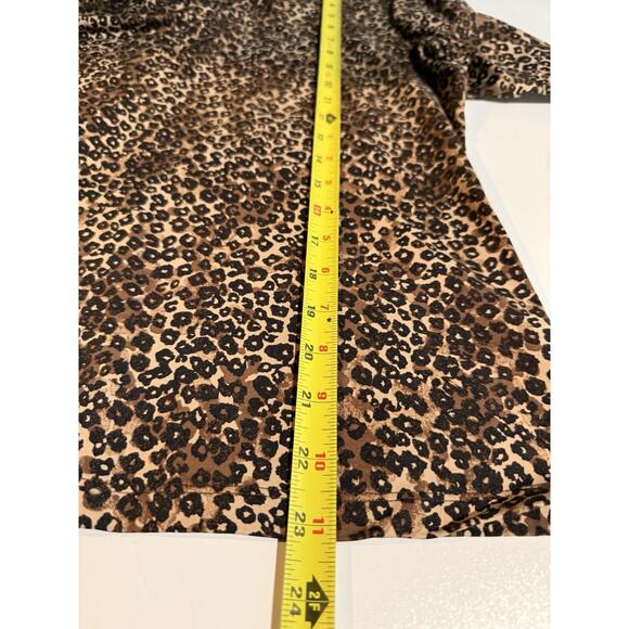 J McLaughlin Womens Top Sz M Catalina Cloth Animal Print 3/4 Sleeve Mob Wife - Picture 6 of 7